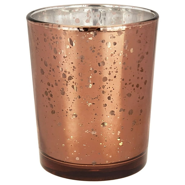 Mercury Glass Votive Candle Holders for Weddings and Home D/écor Just Artifacts Mercury Glass Votive Candle Holders 3-Inch Speckled Silver Set of 25